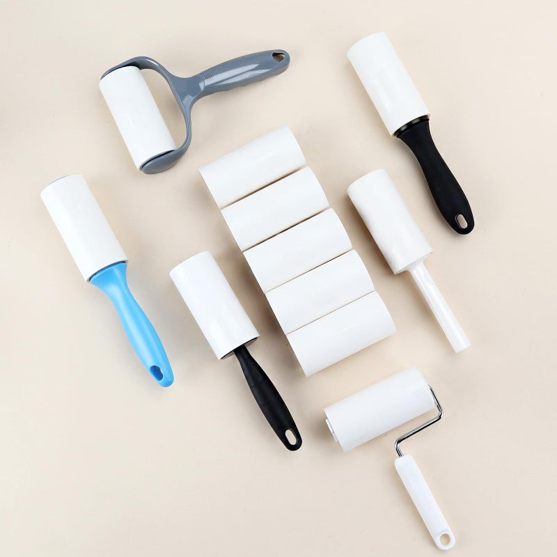 MINGRACE 4 inch Lint Roller Refills Only, Extra Sticky Roller Refills for Pet Hair, Pack of 5 Refills 60 Sheets per Refill Total 300 Sheets (Inside Diameter 1-1/2 inch) - Image 3